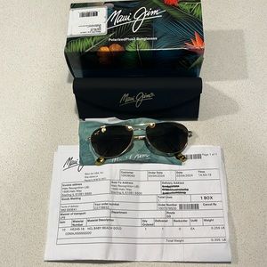 Maui Jim Baby Beach aviators, brand new with box and receipt
